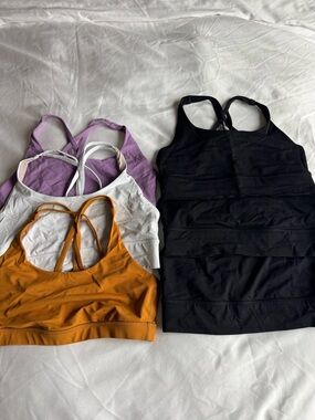 Bundle of 6 lululemon Energy Long Line Bras